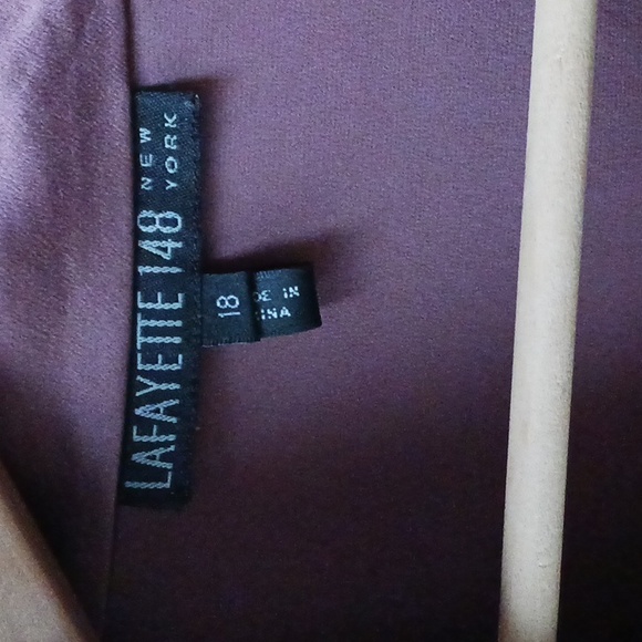 Lafayette 148 Silk Blouse Size 18 - Picture 4 of 4